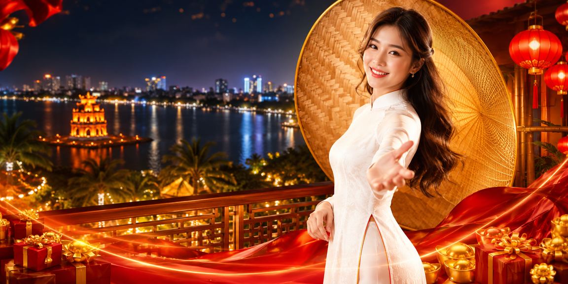 Không khí cá cược sôi động tại Hà Nội với trang phục áo dài – đặc trưng văn hóa Việt Nam
