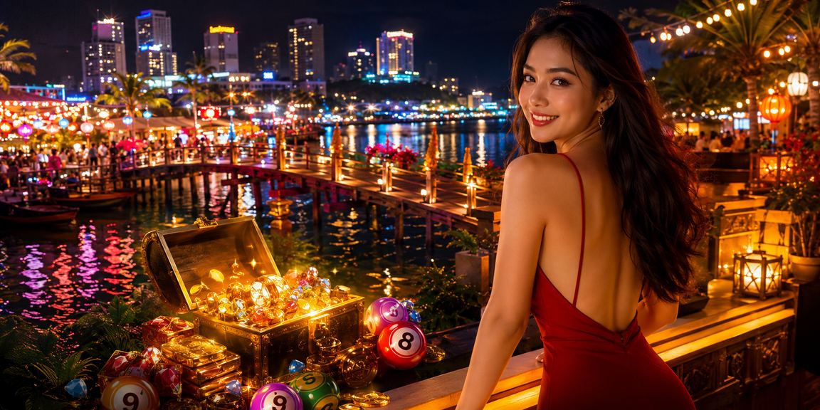 Chợ đêm Nha Trang sôi động nơi người dùng trải nghiệm xổ số và may mắn trực tuyến